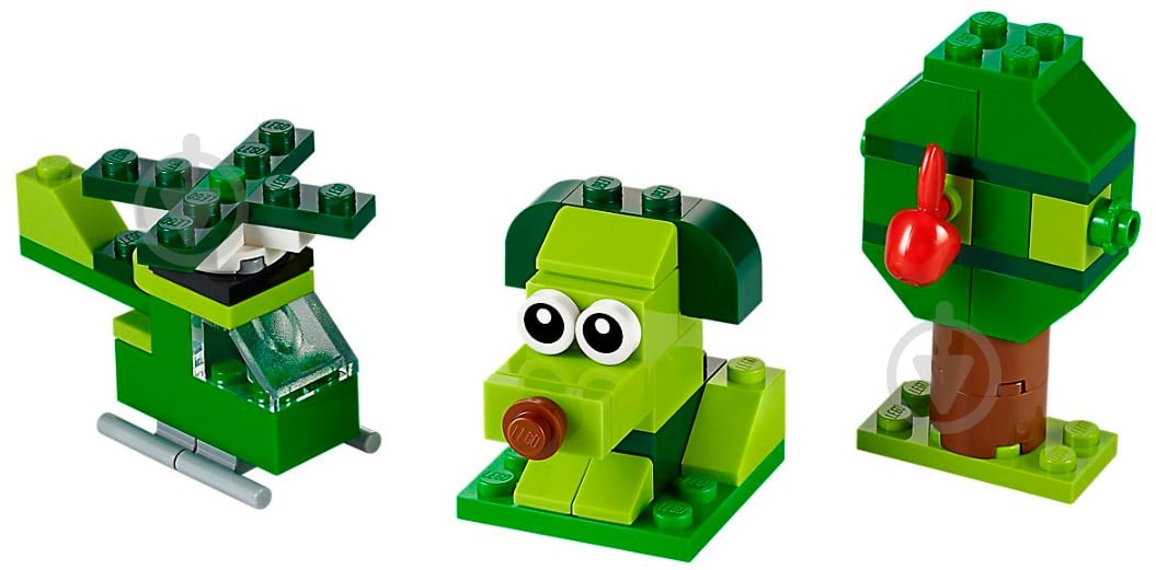 Конструктор LEGO Classic Зеленые кубики для творчества 11007 - фото 4