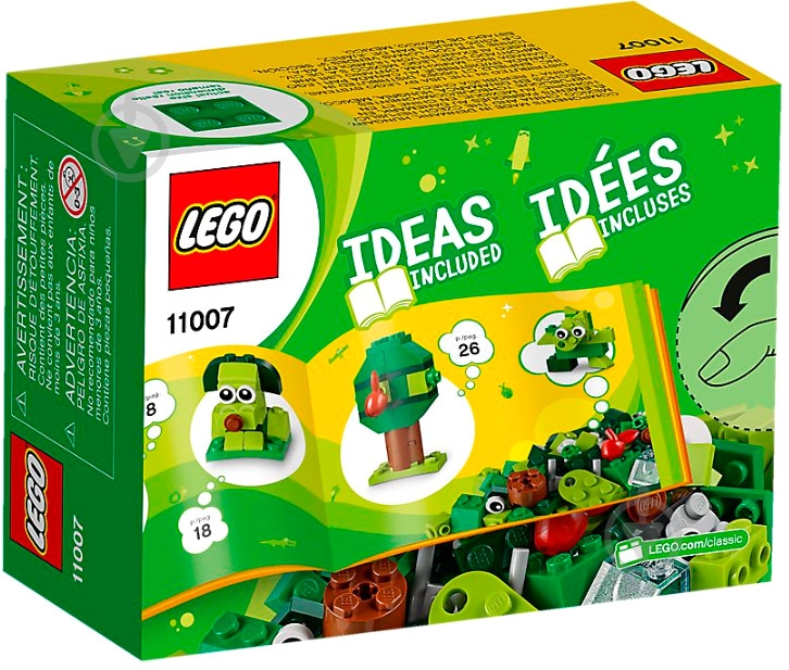 Конструктор LEGO Classic Зеленые кубики для творчества 11007 - фото 1
