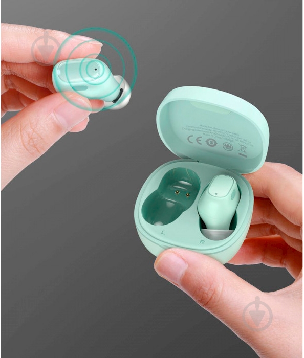 Bluetooth-гарнитура BASEUS Encok TWS WM01 green (NGWM01-06) - фото 6