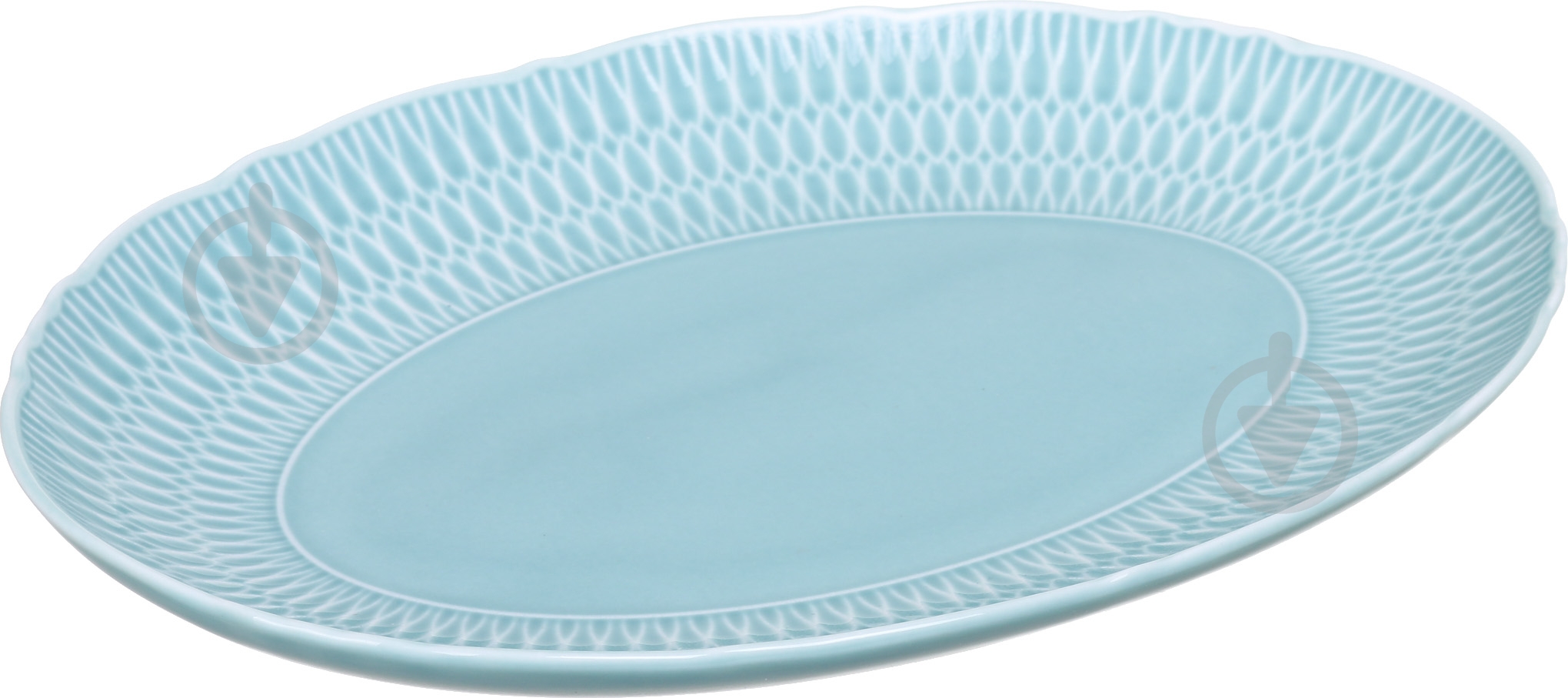 Блюдо овальное Cmielow Sofia 24 см ментоловое - фото 1 Блюдо овальное Cmielow Sofia 24 см ментоловое - фото 1