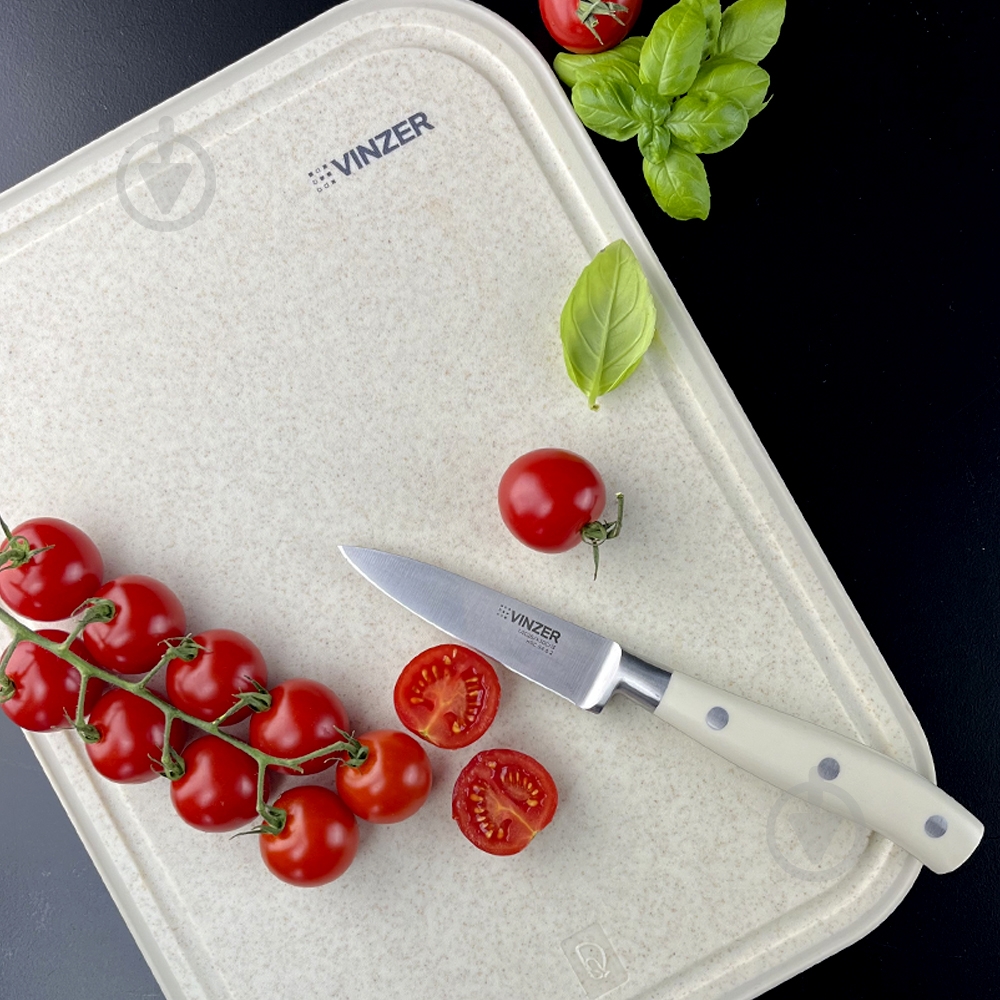 Доска разделочная Vinzer 32x23,5 см бежевая 50549 - фото 6 Доска разделочная Vinzer 32x23,5 см бежевая 50549 - фото 6