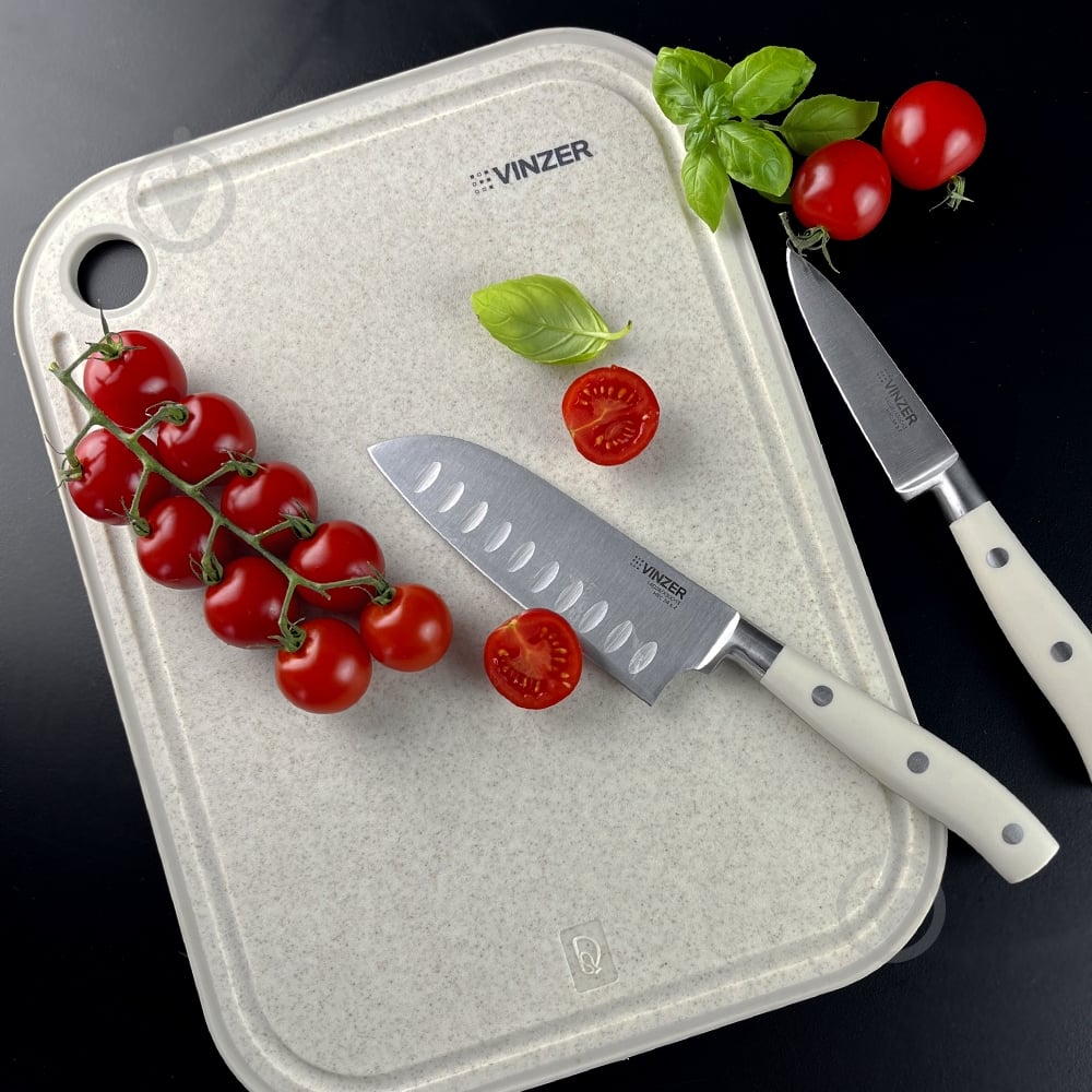 Доска разделочная Vinzer 38x28 см бежевая 50550 - фото 10 Доска разделочная Vinzer 38x28 см бежевая 50550 - фото 10