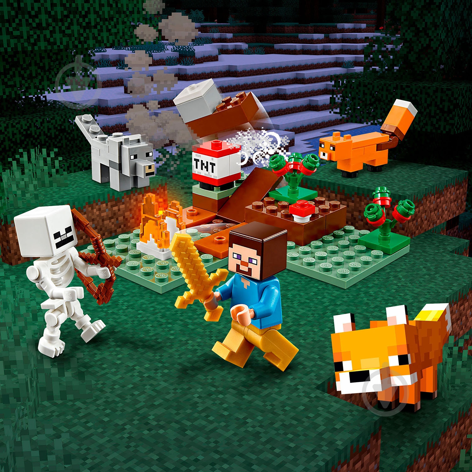 Конструктор LEGO Minecraft Приключение в тайге 21162 - фото 5