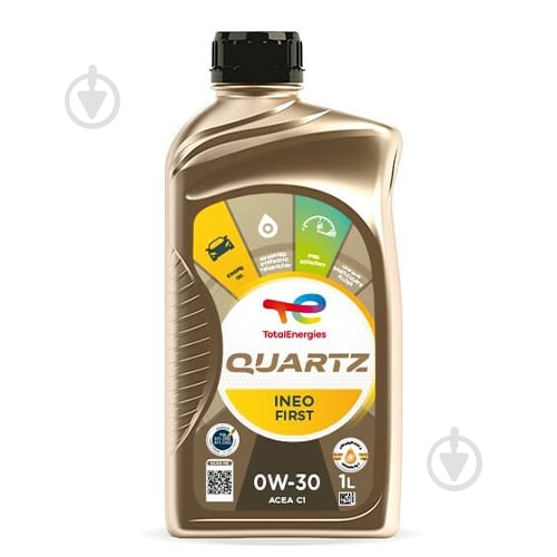 Моторна олива синтетична Total Quartz Ineo First 0W-30 1 л (0W30 QI F 1L) - фото 1