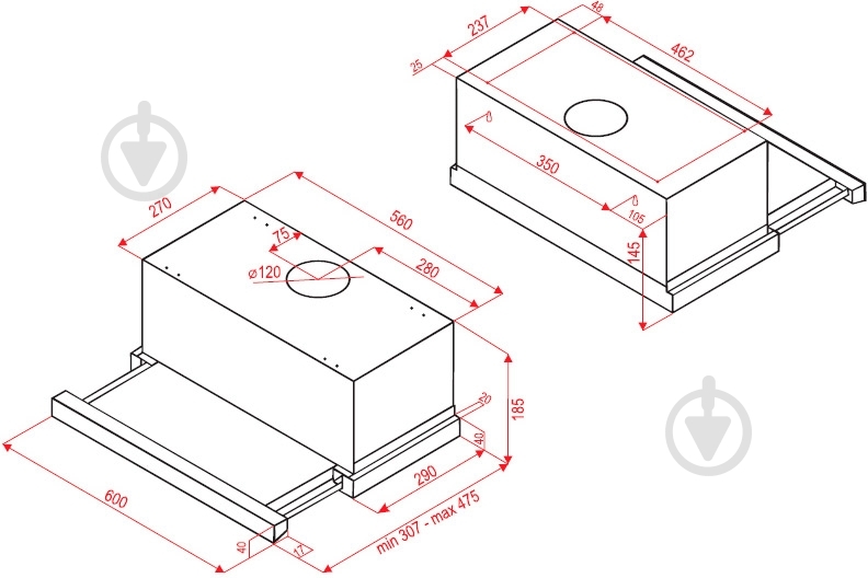 Витяжка Perfelli TL 6107 I - фото 10