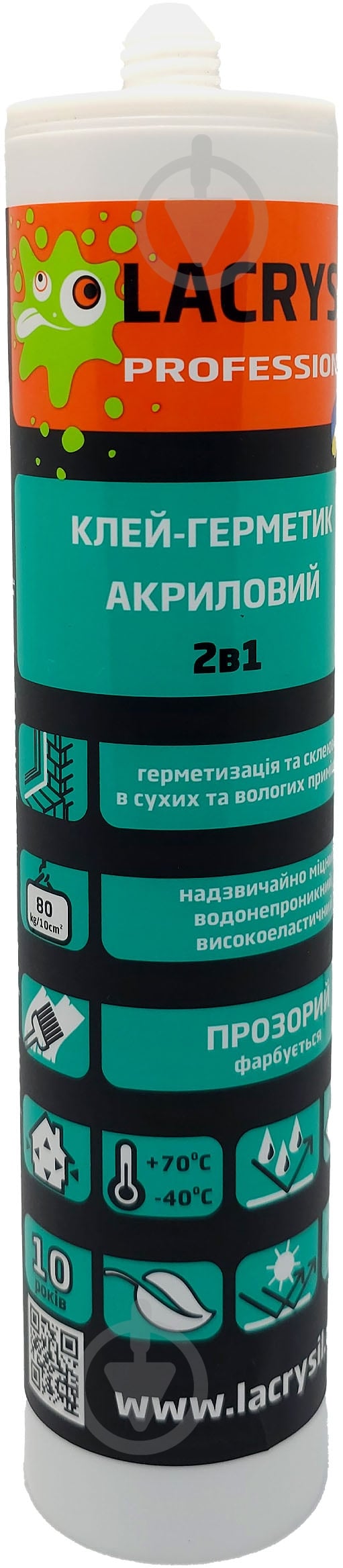 Клей-герметик Lacrysil акриловый 2в1 280 мл прозрачный - фото 2
