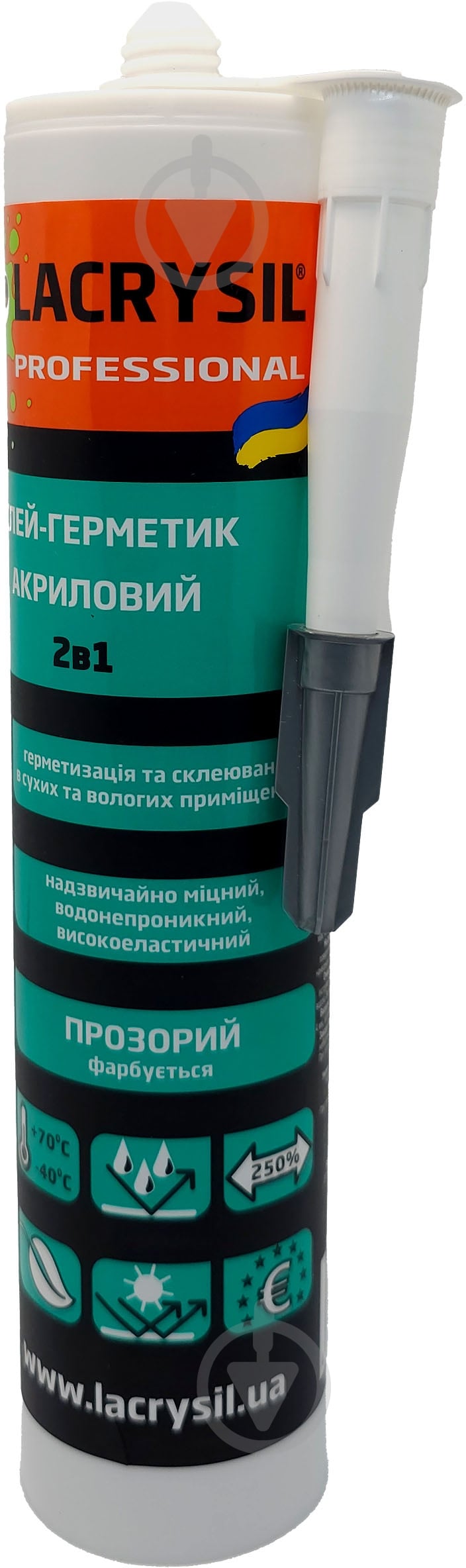 Клей-герметик Lacrysil акриловый 2в1 280 мл прозрачный - фото 3