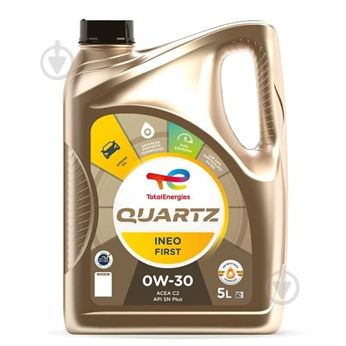 Моторна олива синтетична Total Quartz Ineo First 0W-30 5 л (0W30 QI F 5L) - фото 1