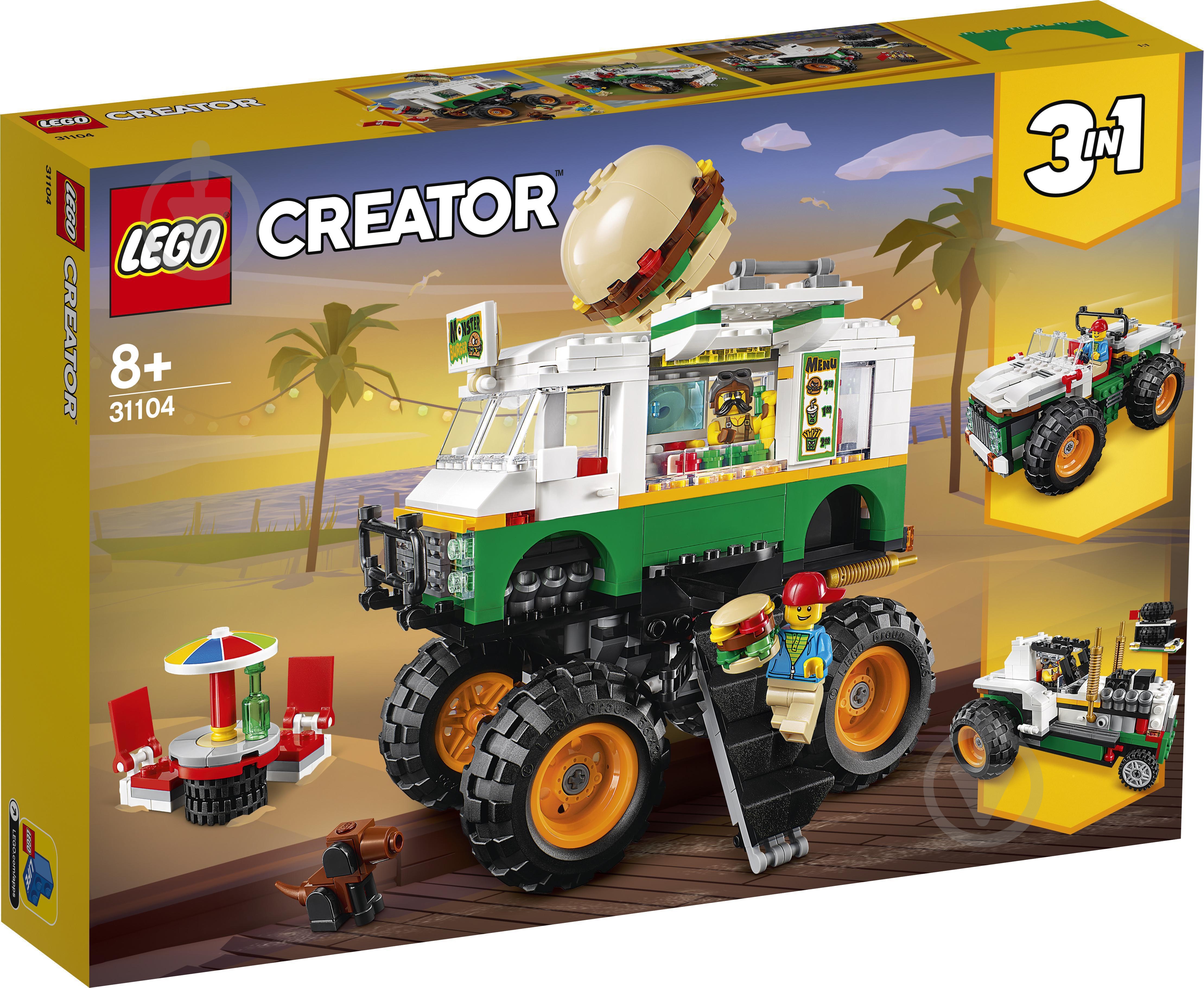 Конструктор LEGO Creator Вантажівка-монстр з гамбургерами 31104 - фото 3