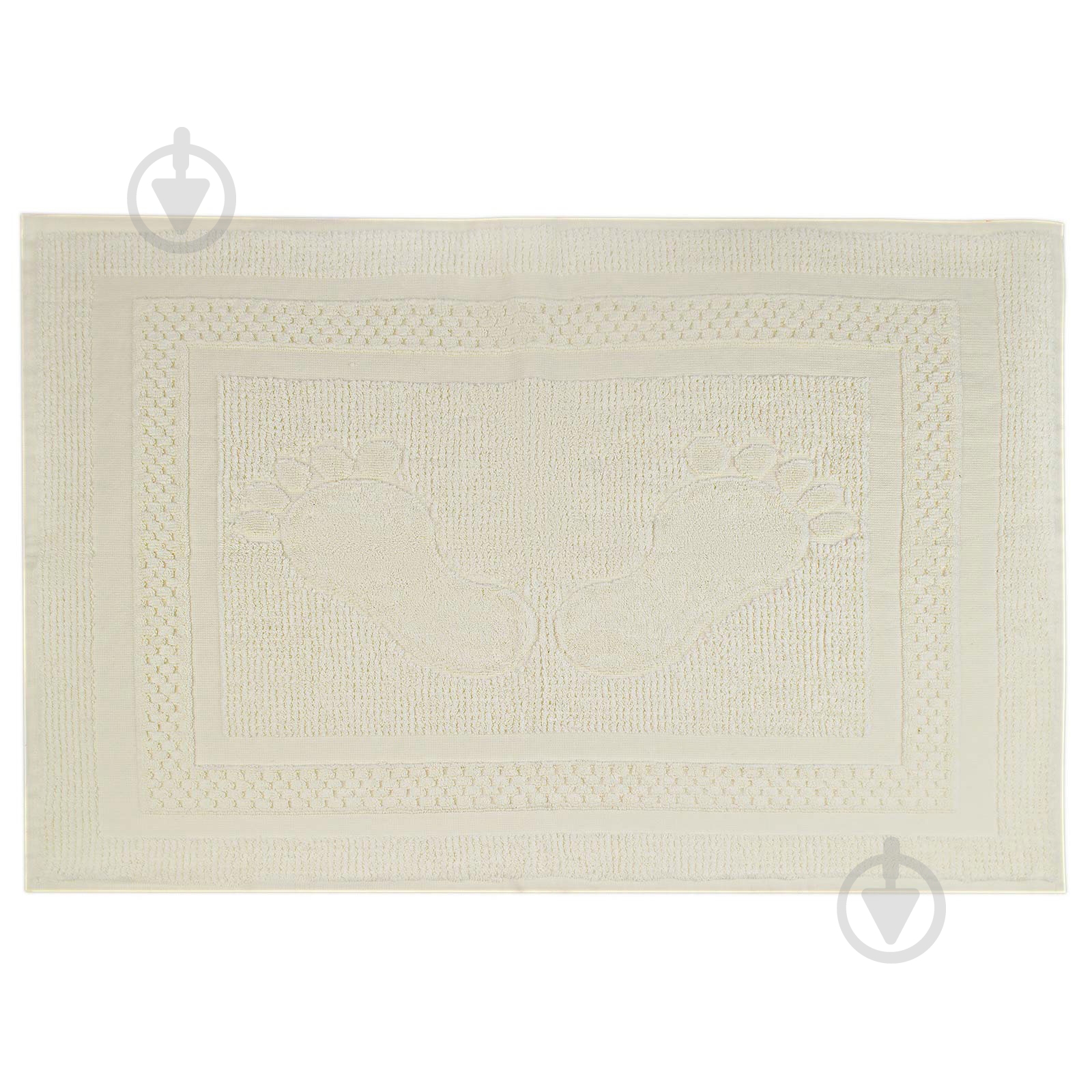 Коврик махровый с ножками 50x70 см коричневый Домашній текстиль - фото 2