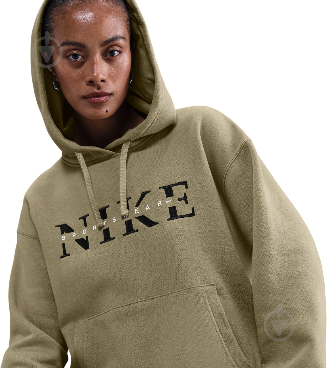 ᐉ Джемпер Nike W NSW PHNX FLC PO Hood GLS IH4054-276 р.L хакі