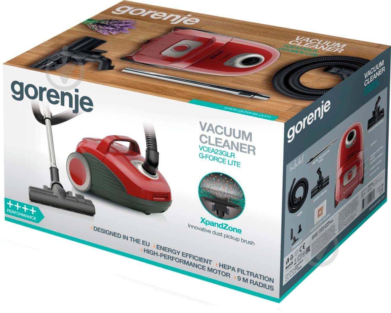 Пылесос Gorenje VCEA 23 GLR (TPC01) - фото 11 Пылесос Gorenje VCEA 23 GLR (TPC01) - фото 11