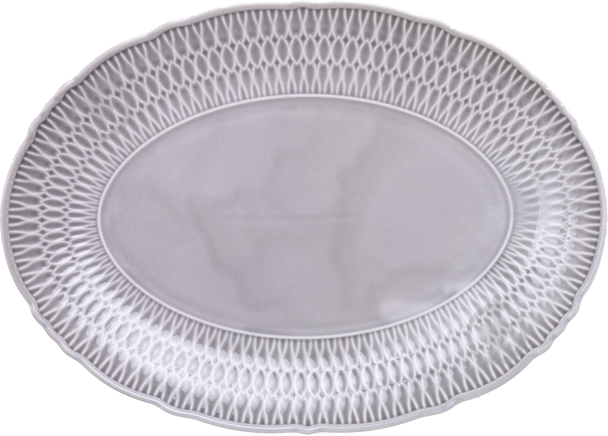 Блюдо овальное Cmielow Sofia 34 см ментолове - фото 2 Блюдо овальное Cmielow Sofia 34 см ментолове - фото 2