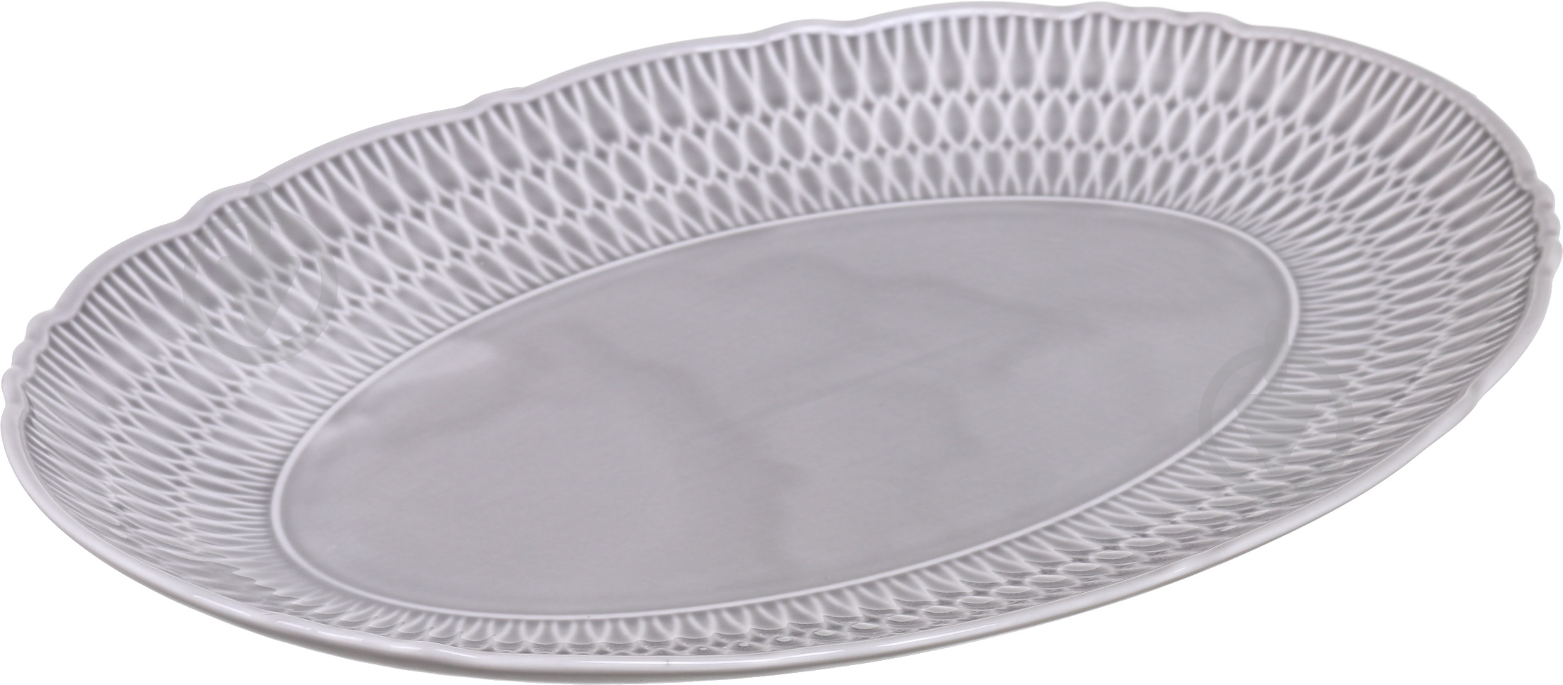 Блюдо овальное Cmielow Sofia 34 см ментолове - фото 1 Блюдо овальное Cmielow Sofia 34 см ментолове - фото 1