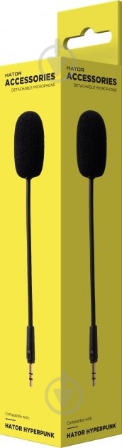 Знімний мікрофон Hator до Hyperpunk 2 з поп-фільтром чорний (ACC-224) - фото 3 Знімний мікрофон Hator до Hyperpunk 2 з поп-фільтром чорний (ACC-224) - фото 3