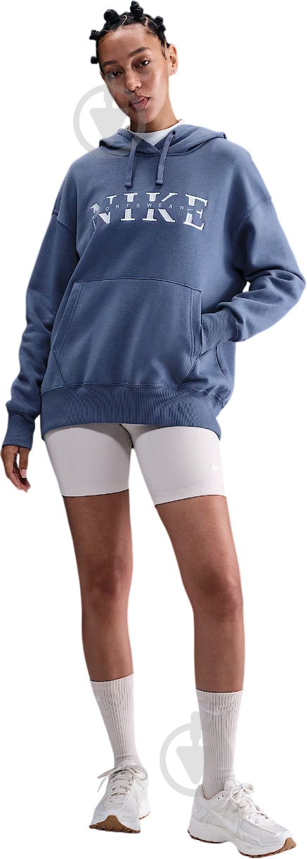 Джемпер Nike W NSW PHNX FLC PO Hood GLS IH4054-433 р.XL синий - фото 2 Джемпер Nike W NSW PHNX FLC PO Hood GLS IH4054-433 р.XL синий - фото 2