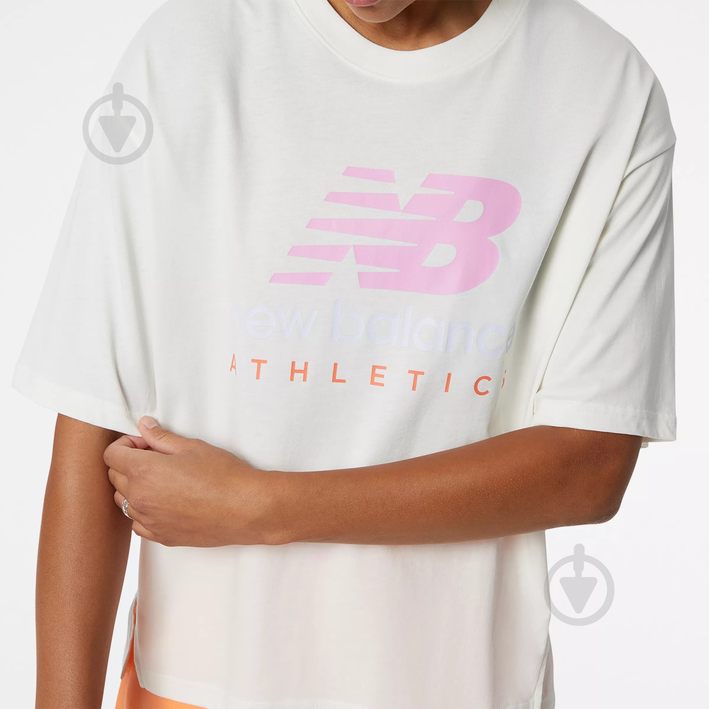 Футболка New Balance WT21503SST р.S бежевий - фото 4