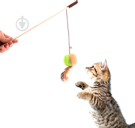 Дражнилка для котів 40 см різнокольоровий (491001560) - фото 5 Дражнилка для котів 40 см різнокольоровий (491001560) - фото 5