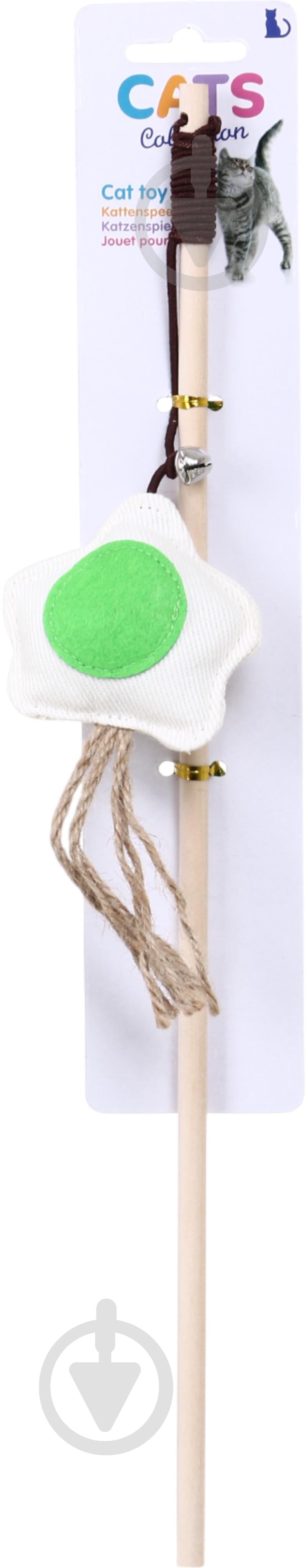 Дражнилка для котів 40 см різнокольоровий (491001560) - фото 3 Дражнилка для котів 40 см різнокольоровий (491001560) - фото 3