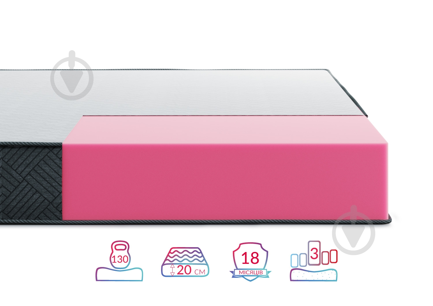 Матрас ортопедический Hannover Songer und Sohne 140x190 см - фото 2