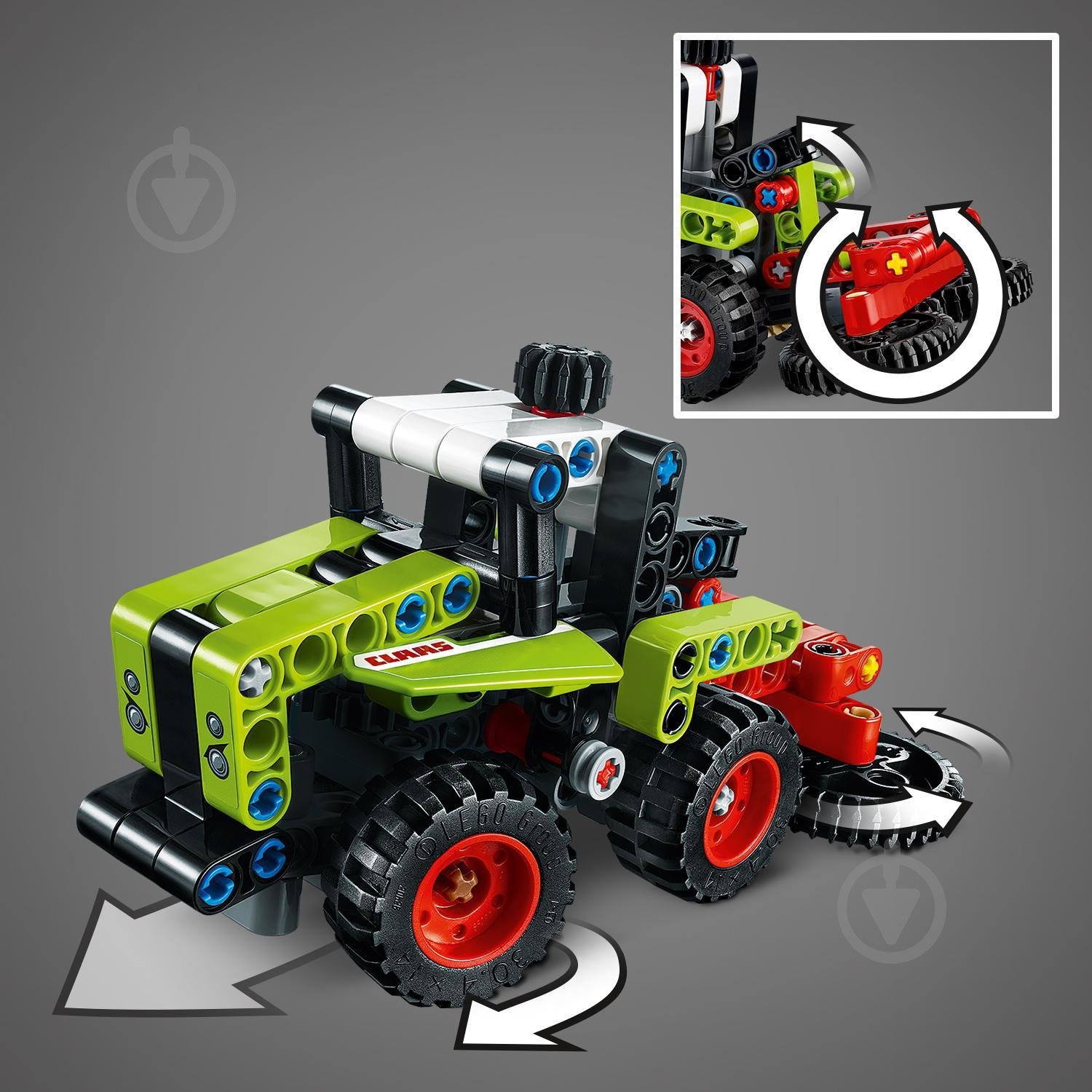 Конструктор LEGO Technic Mini Claas Xerion 42102 - фото 13 Конструктор LEGO Technic Mini Claas Xerion 42102 - фото 13
