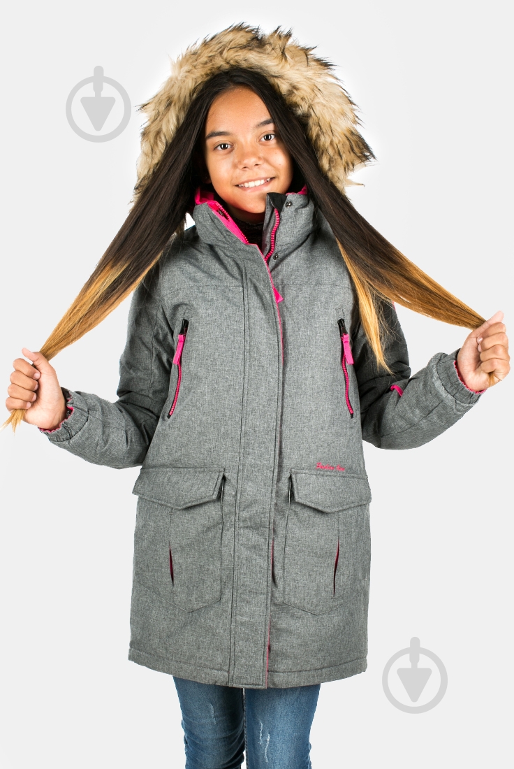 Куртка женская зимняя Avecs AV-70304/17 р.XXXS серая - фото 1