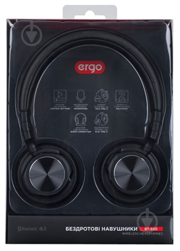 Bluetooth-гарнитура Ergo BT-690 black (BT-690B) - фото 9