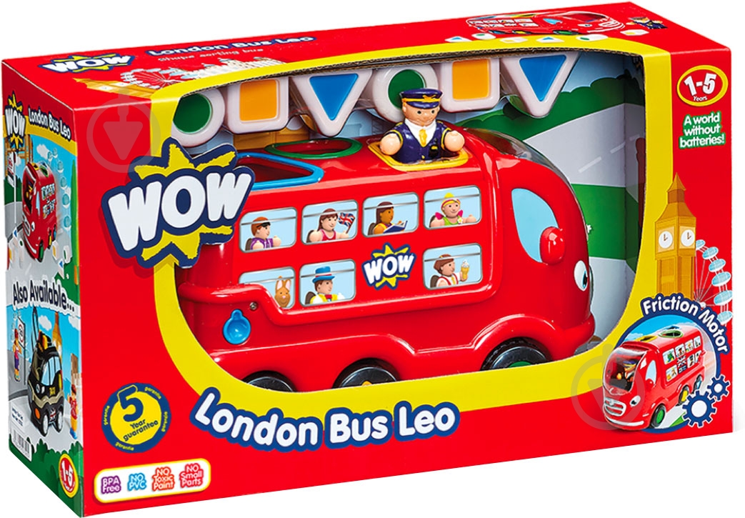 Іграшка Wow London Bus Leo 10720 - фото 7 Іграшка Wow London Bus Leo 10720 - фото 7