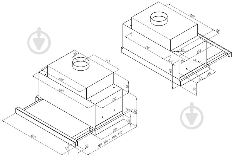 Витяжка Perfelli TLS 6119 BL - фото 10