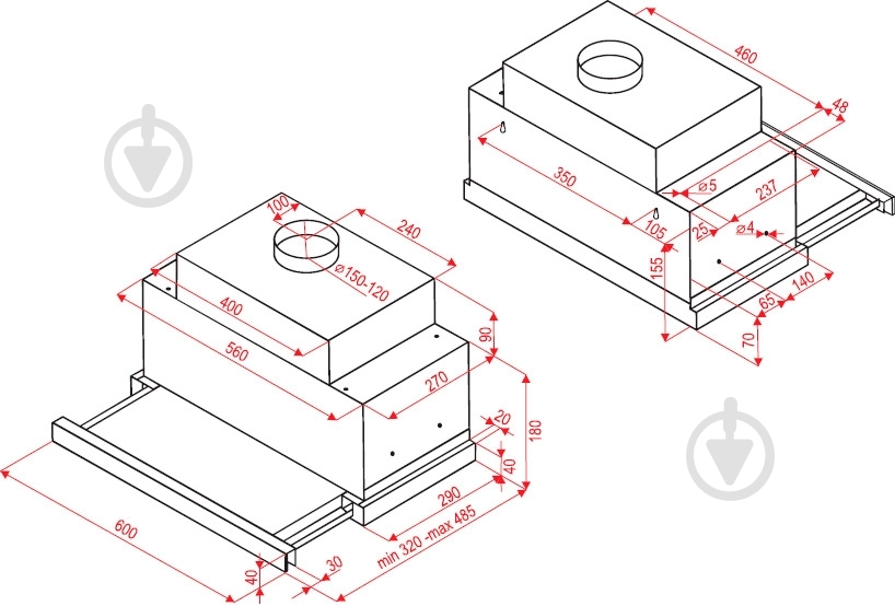Витяжка Perfelli TLS 6832 W LED - фото 7