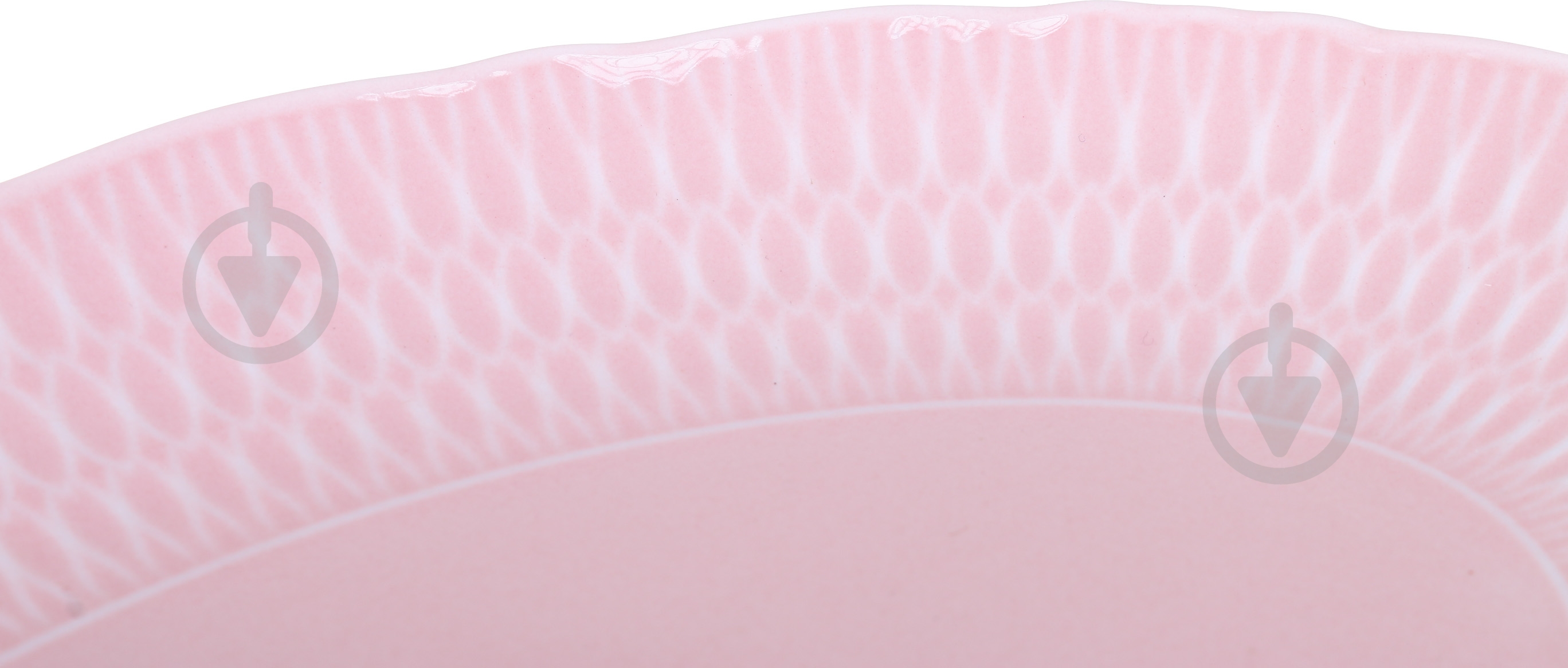 Блюдо овальное Cmielow Sofia 24 см рожеве - фото 3