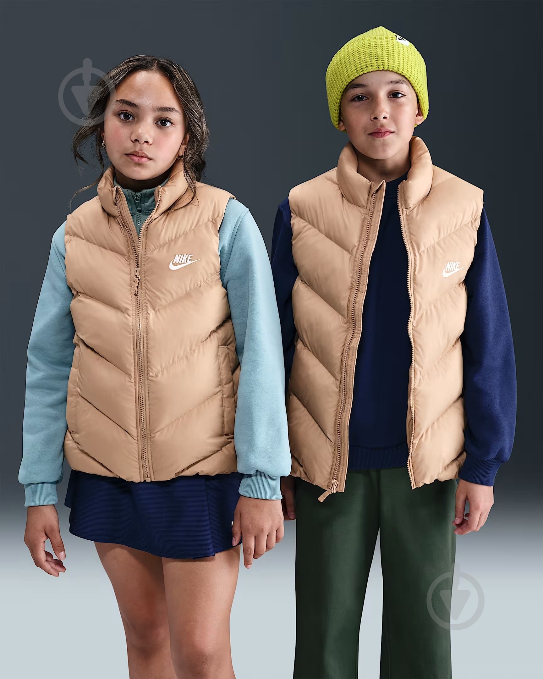 ᐉ Жилет Nike K NSW TF ADP Puffer Vest HJ2537-200 р.L бежевый
