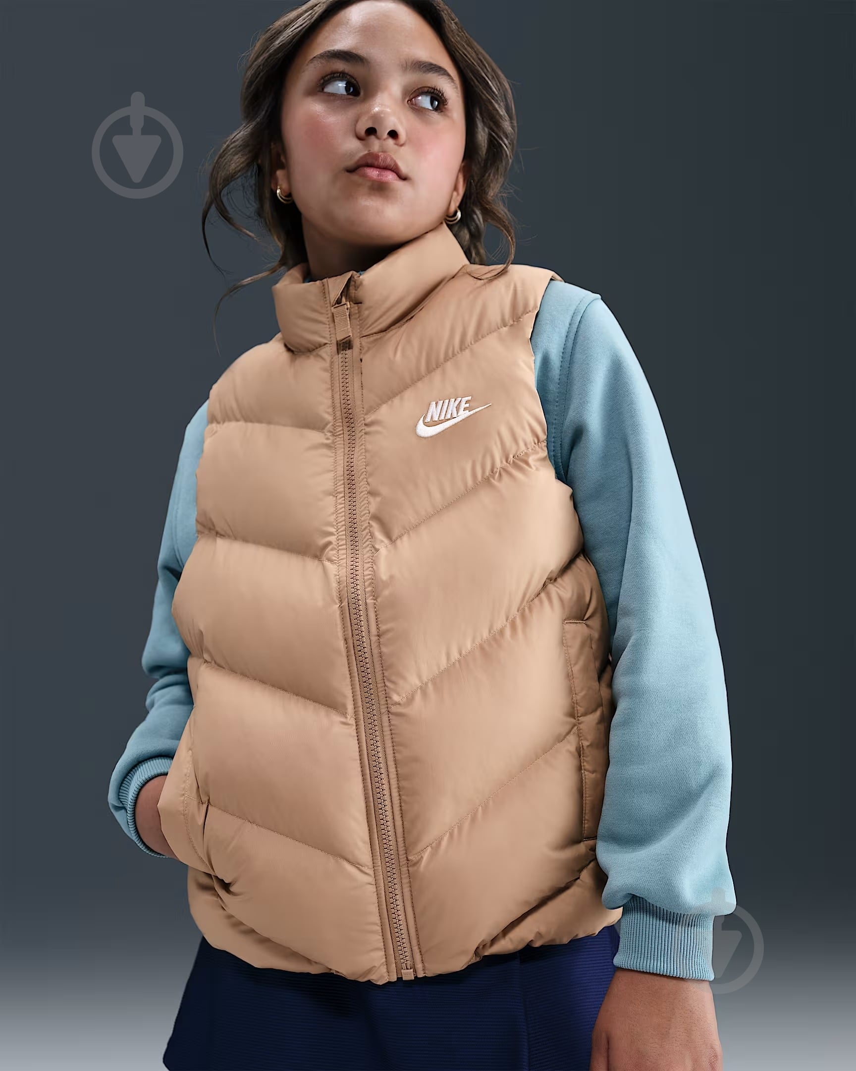 ᐉ Жилет Nike K NSW TF ADP Puffer Vest HJ2537-200 р.L бежевый