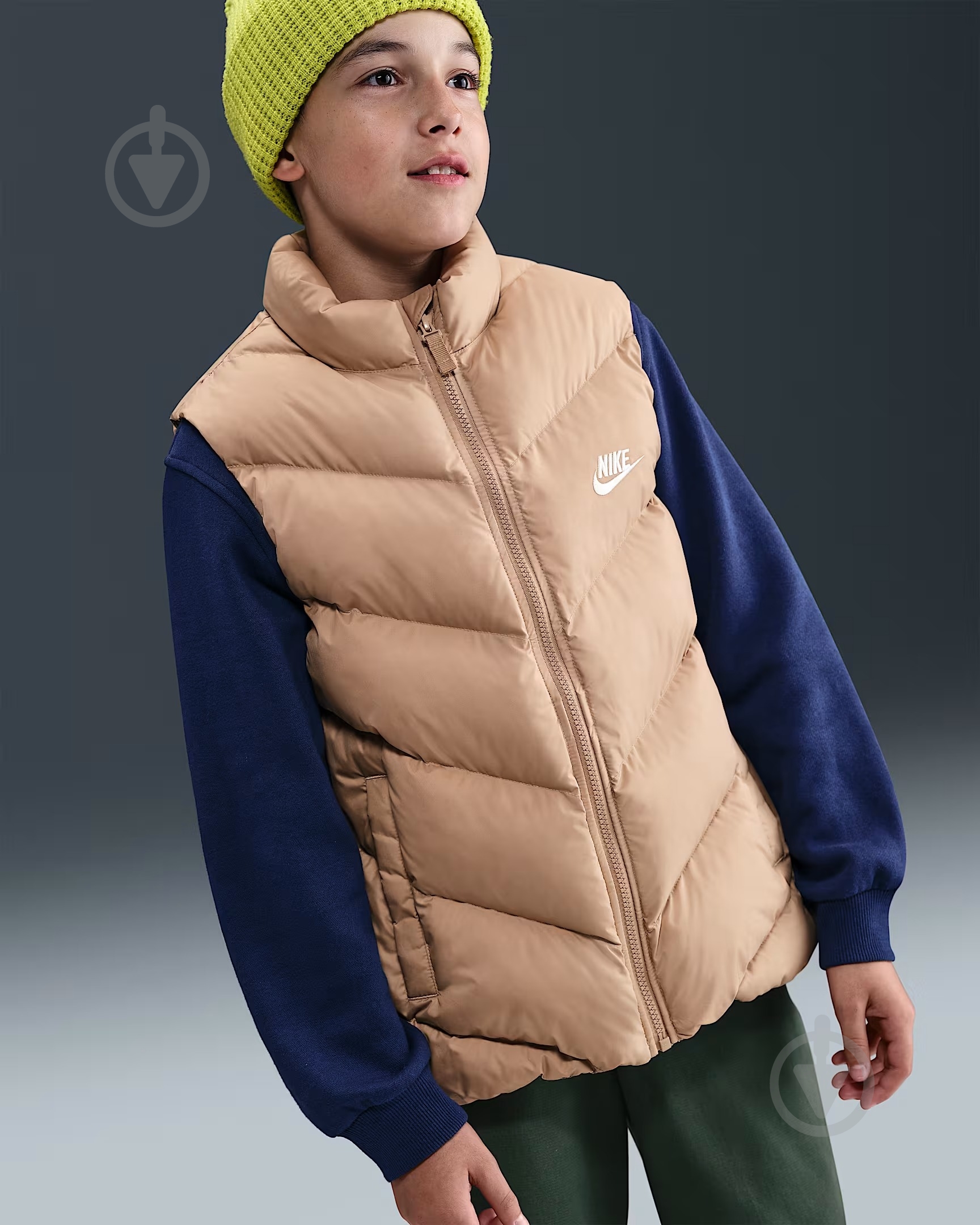 ᐉ Жилет Nike K NSW TF ADP Puffer Vest HJ2537-200 р.L бежевый