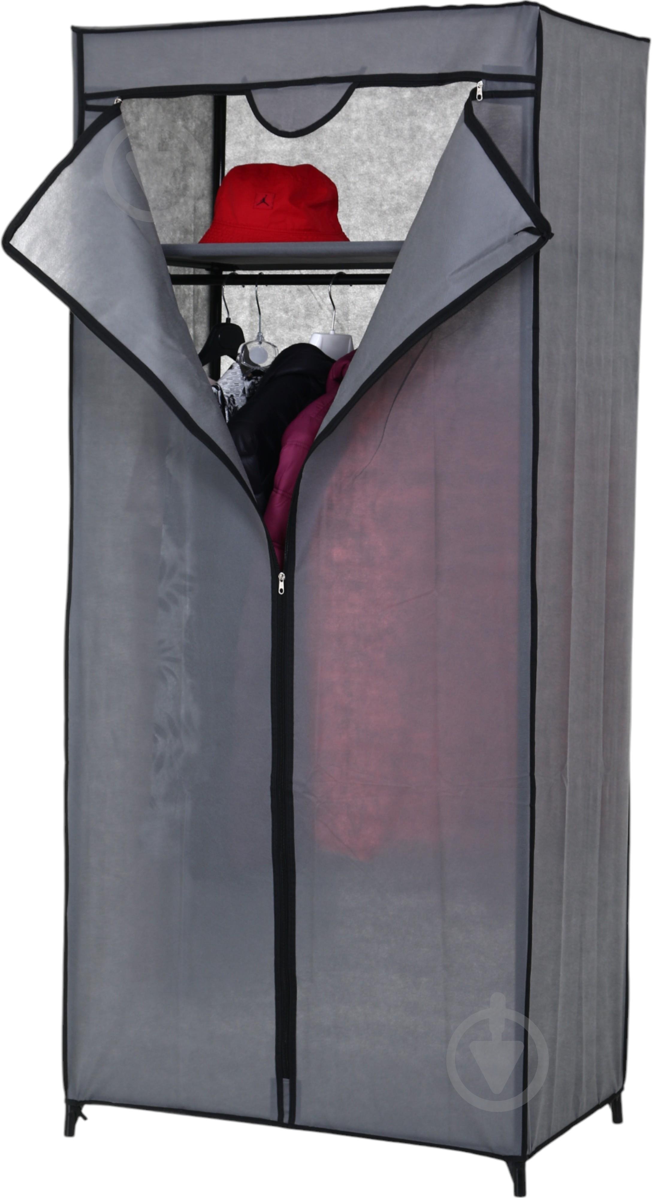 Тканевый шкаф Sensio HOME HANG 1555х695х430 мм серый - фото 4