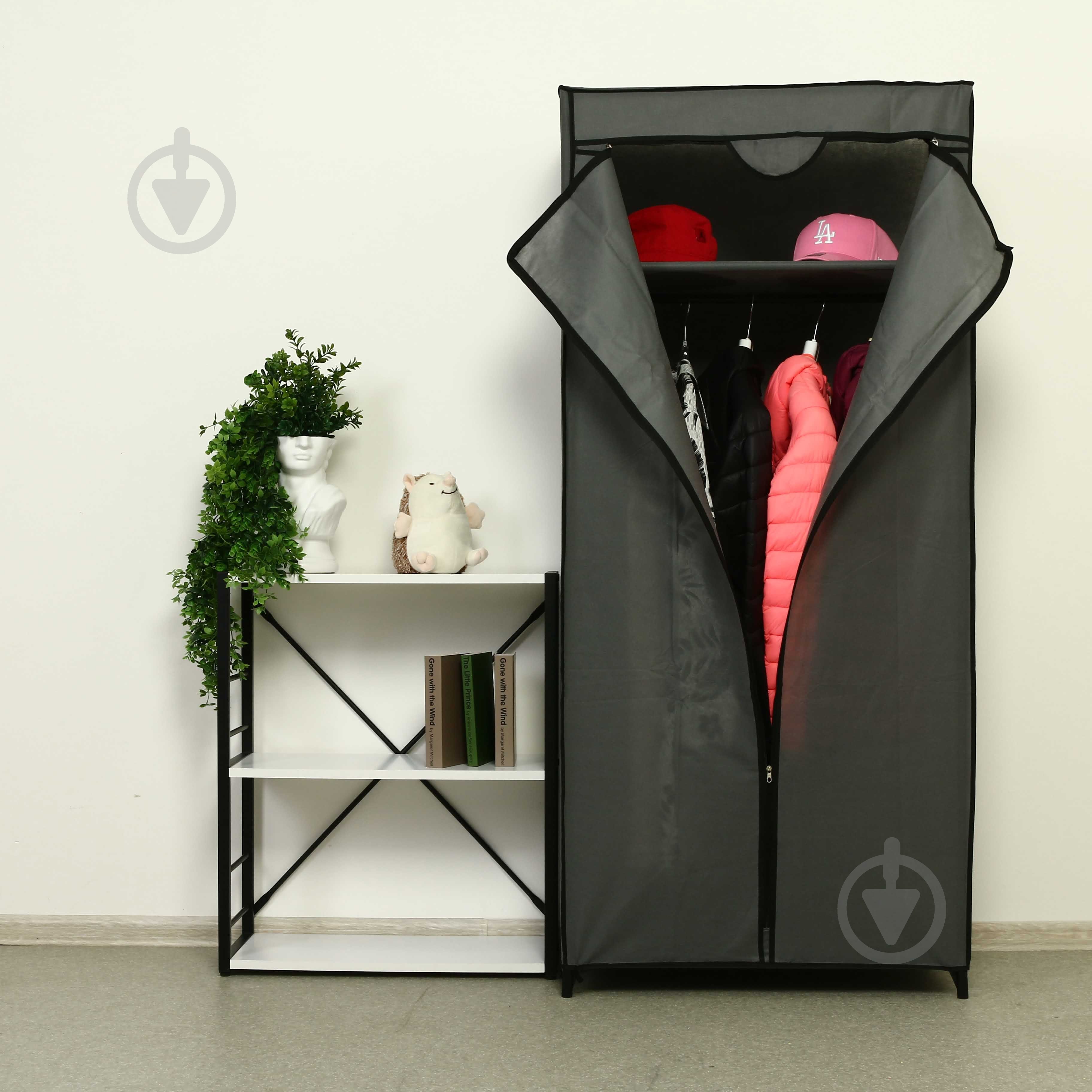 Тканевый шкаф Sensio HOME HANG 1555х695х430 мм серый - фото 12