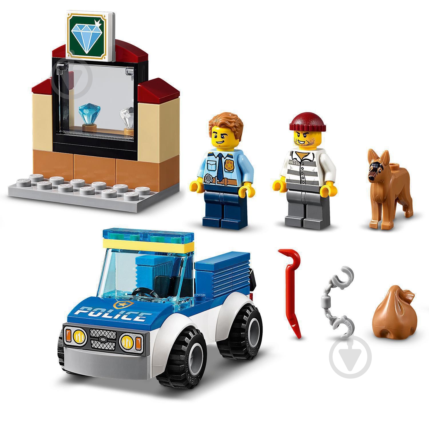 Конструктор LEGO City Полицейской отряд с собакой 60241 - фото 4