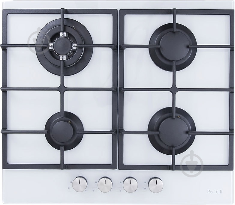Варочная поверхность газовая Perfelli HGG 614 W - фото 1 Варочная поверхность газовая Perfelli HGG 614 W - фото 1