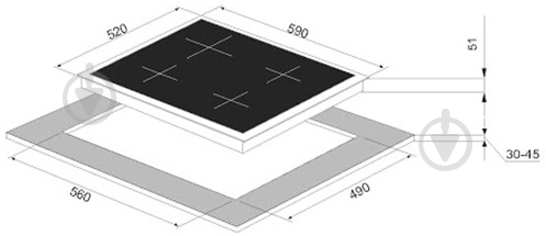 Варочная поверхность газовая Perfelli HGG 615 BL - фото 6