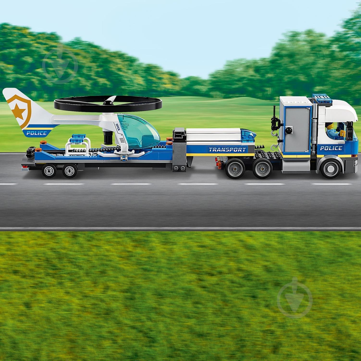 Конструктор LEGO City Перевозки полицейского вертолета 60244 - фото 13