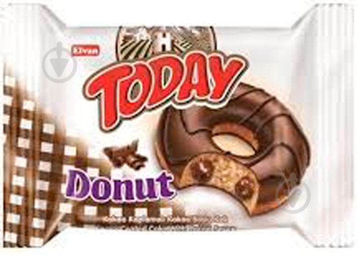 Пончик Elvan Today Donut какао 45 г - фото 1 Пончик Elvan Today Donut какао 45 г - фото 1