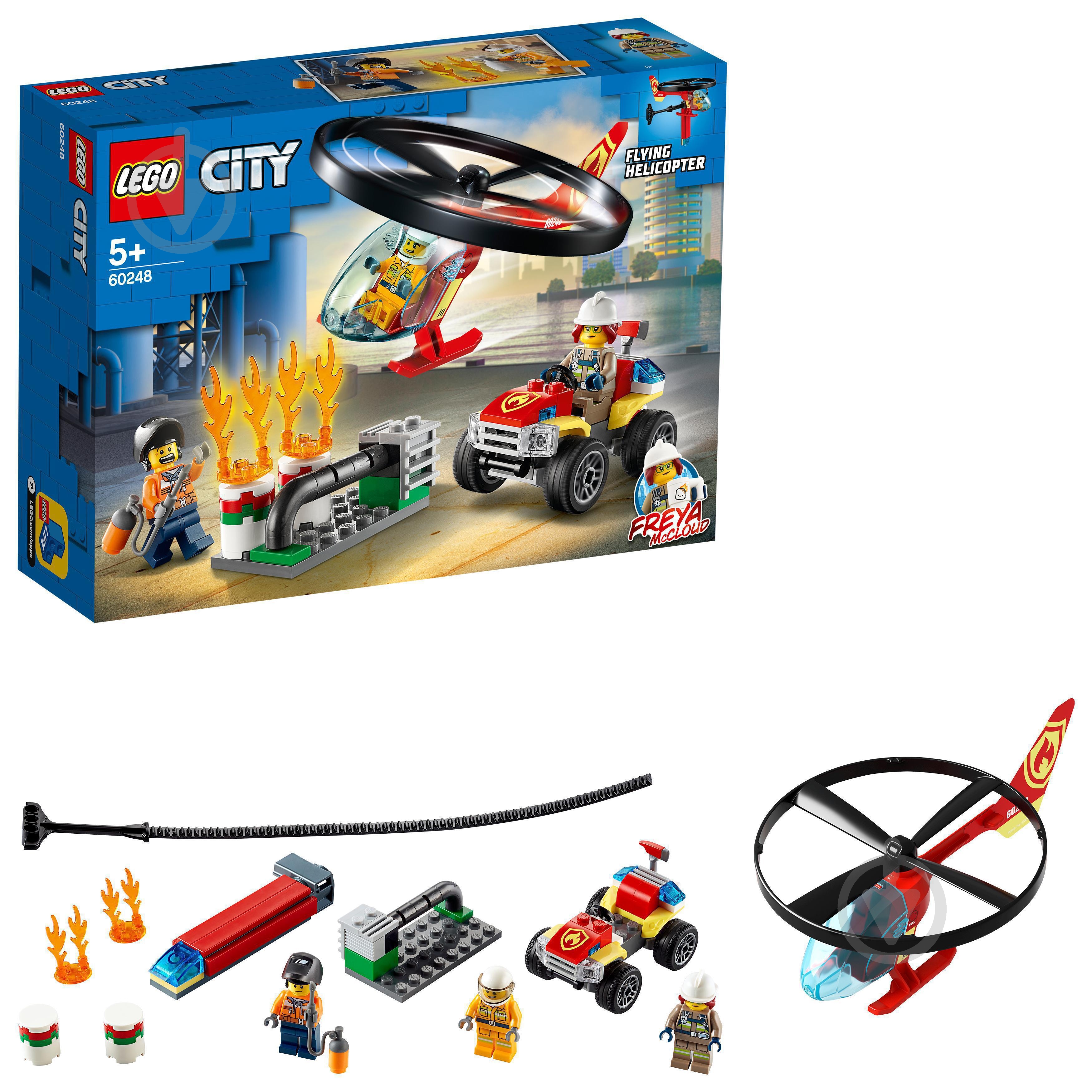 Конструктор LEGO City Пожарный спасательный вертолёт 60248 - фото 12