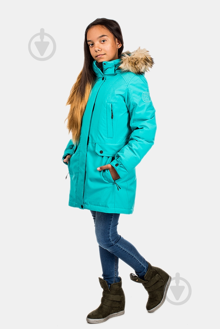 Куртка для девочек зимняя Avecs AV-70305/33 р.S бирюзовая - фото 3