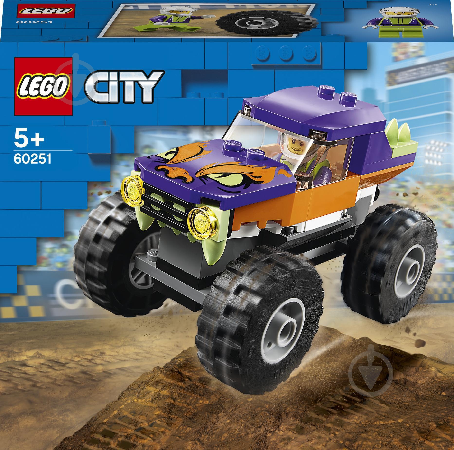 Конструктор LEGO City Грузовик-монстр 60251 - фото 1 Конструктор LEGO City Грузовик-монстр 60251 - фото 1