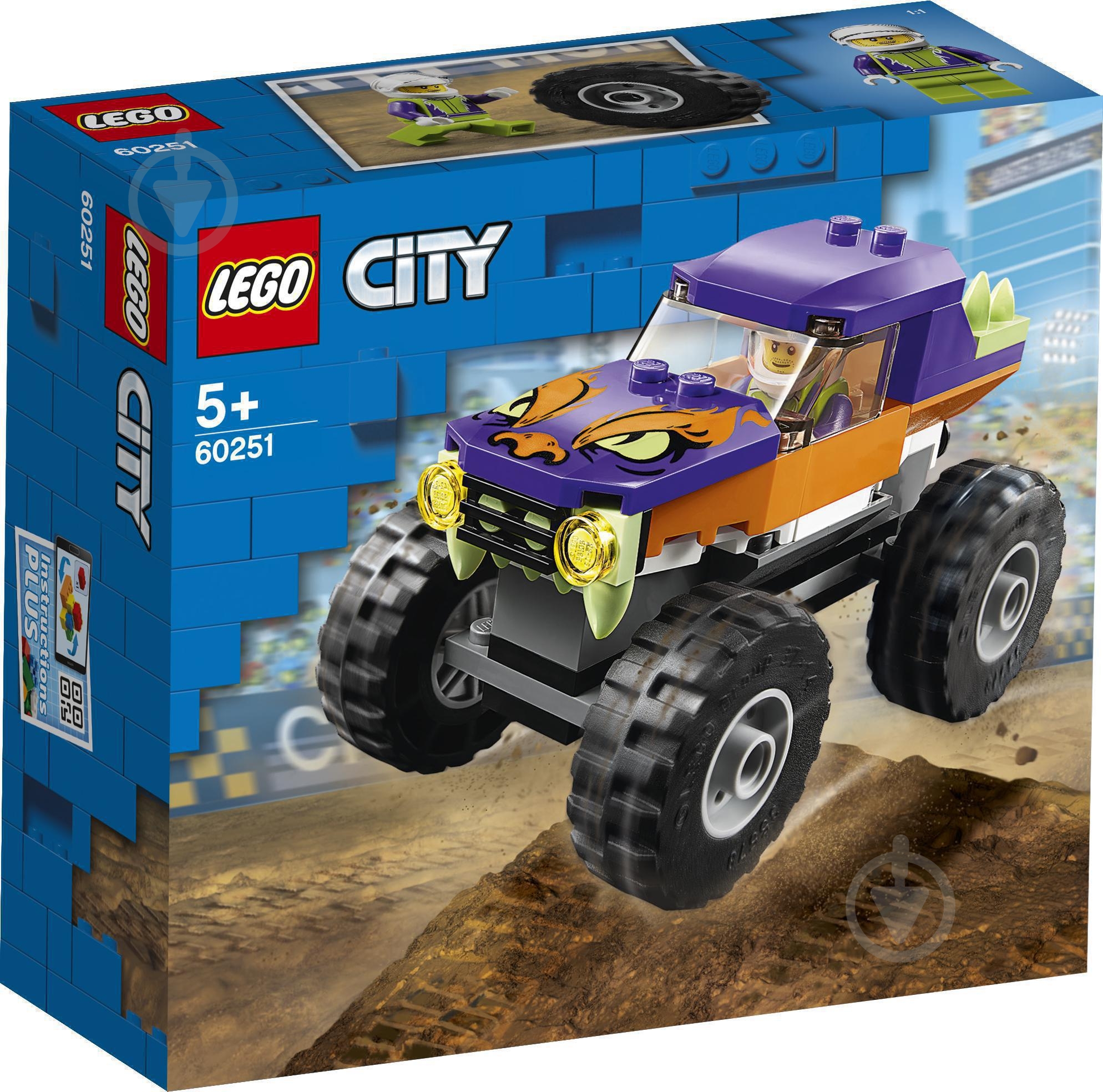 Конструктор LEGO City Грузовик-монстр 60251 - фото 3 Конструктор LEGO City Грузовик-монстр 60251 - фото 3