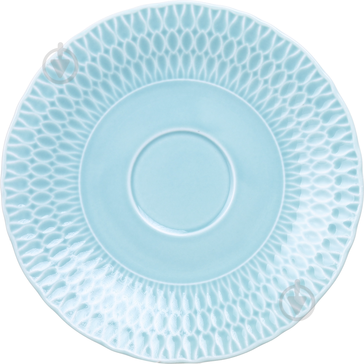Блюдце Cmielow Sofia 16 см фарфоровое ментоловое - фото 1