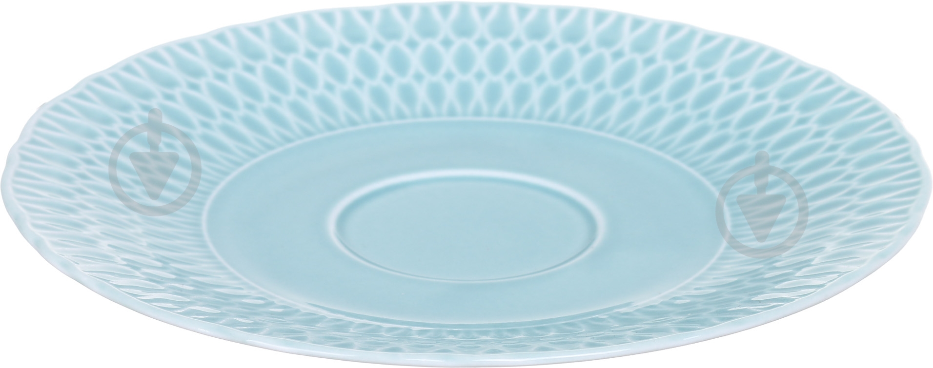 Блюдце Cmielow Sofia 16 см фарфоровое ментоловое - фото 2