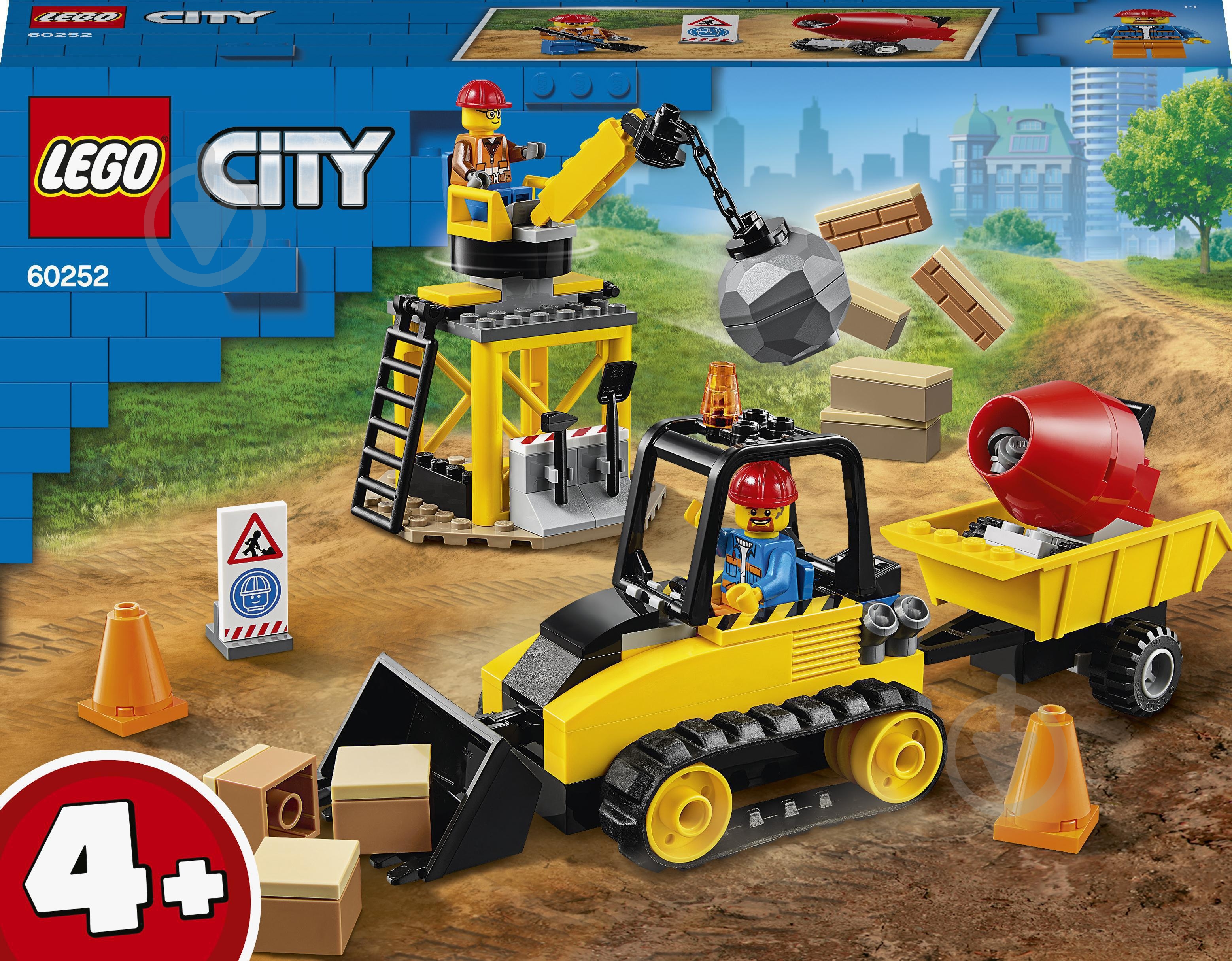 Конструктор LEGO City Будівельний бульдозер 60252 - фото 1 Конструктор LEGO City Будівельний бульдозер 60252 - фото 1