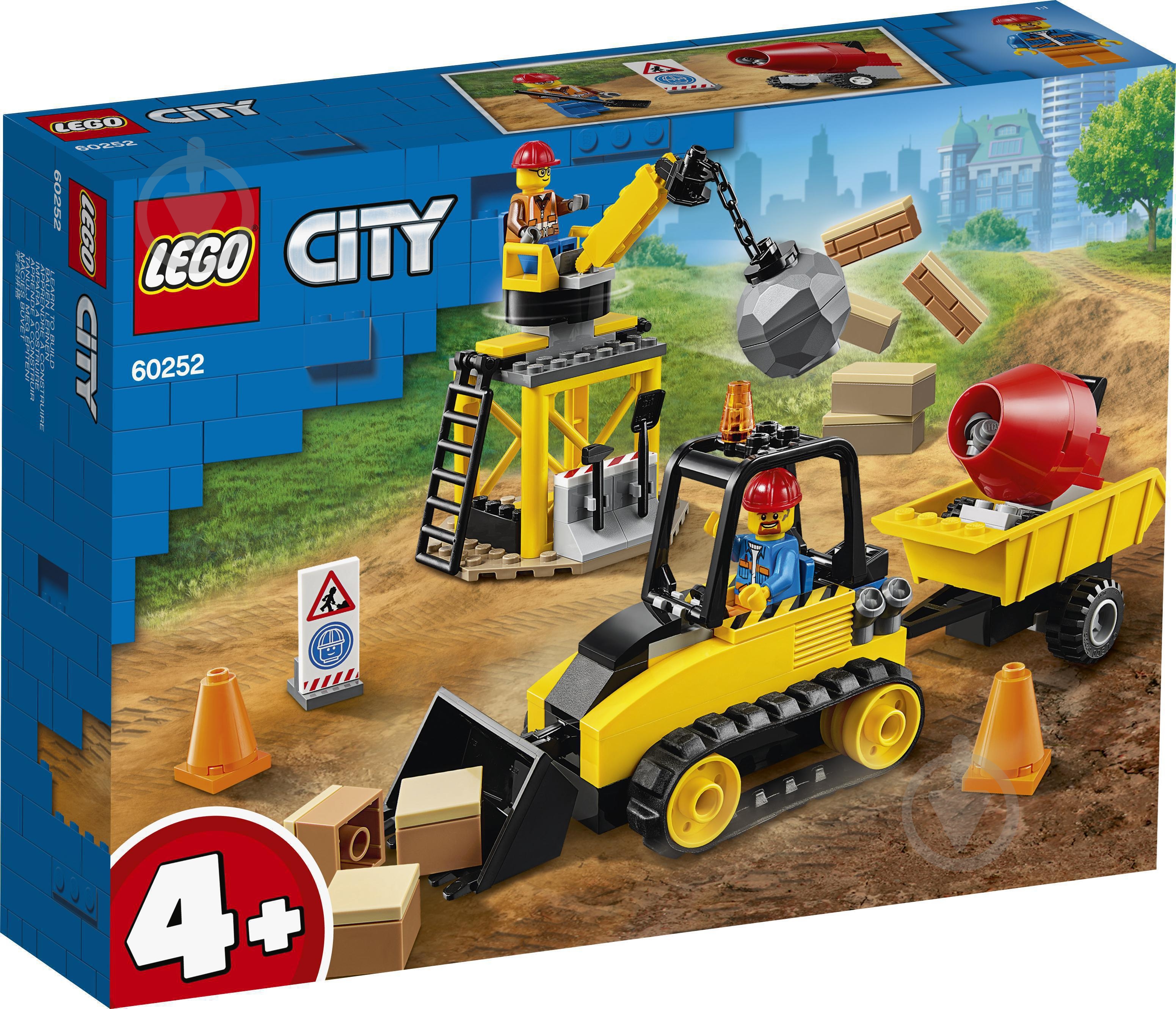 Конструктор LEGO City Будівельний бульдозер 60252 - фото 3 Конструктор LEGO City Будівельний бульдозер 60252 - фото 3