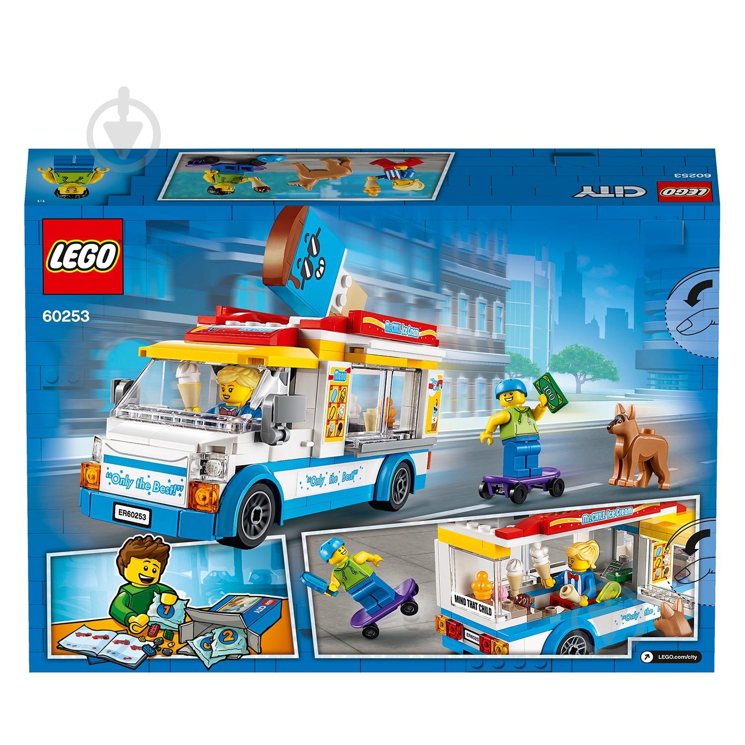 Конструктор LEGO City Фургон с мороженым 60253 - фото 8